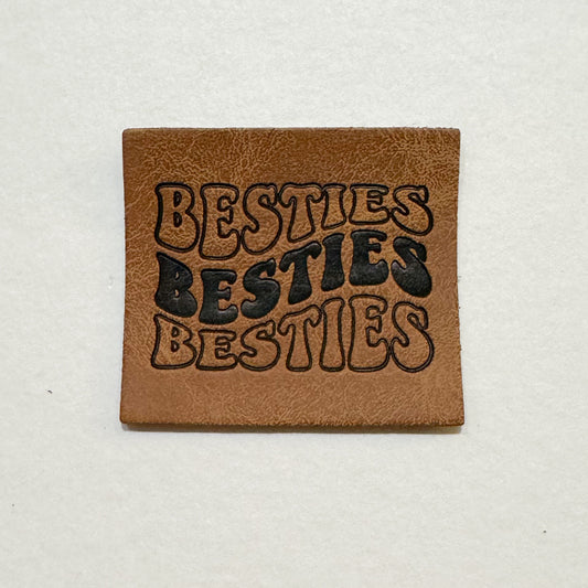 Besties Faux Leather Patch image 0