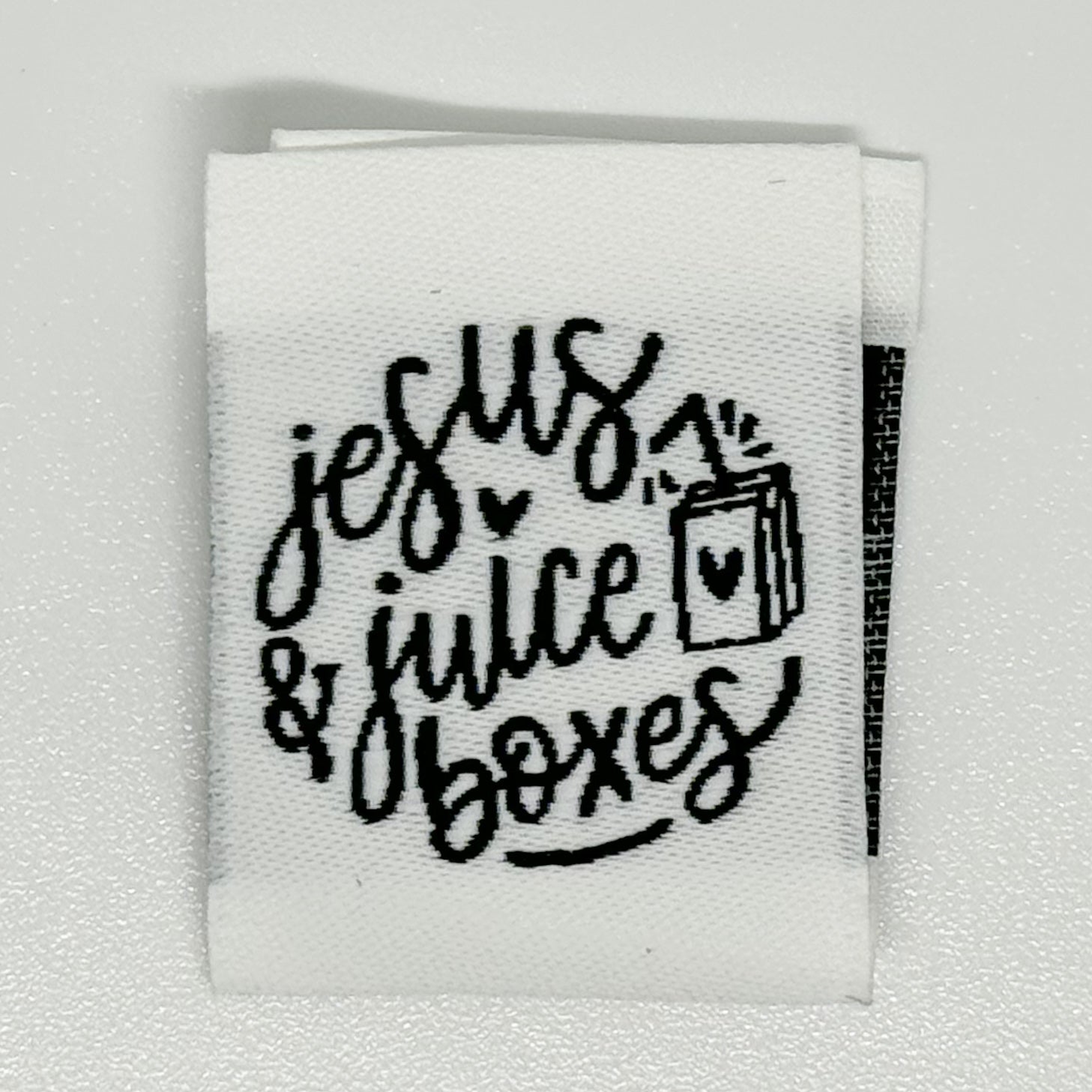 Jesus Label Jesus and Juiceboxes Woven Label – Shine Bright Label Co.
