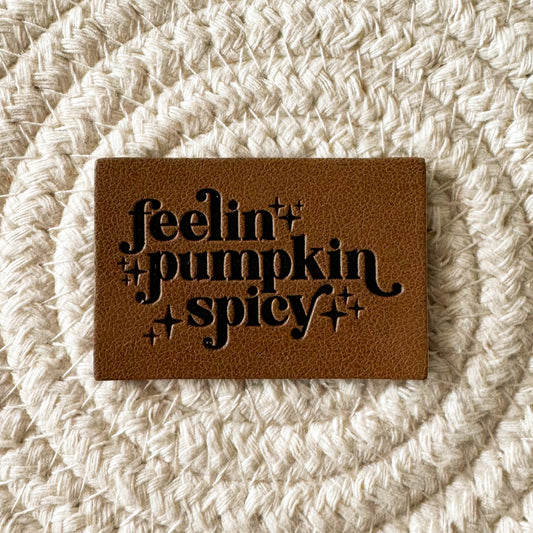 Feeling Pumpkin Spicy Faux Leather Patch image 0