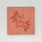 Isn’t She Lovely Peach Faux Leather Patch image 0