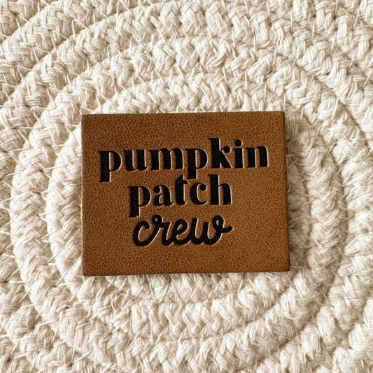 Pumpkin Patch Crew Leather Patch image 0