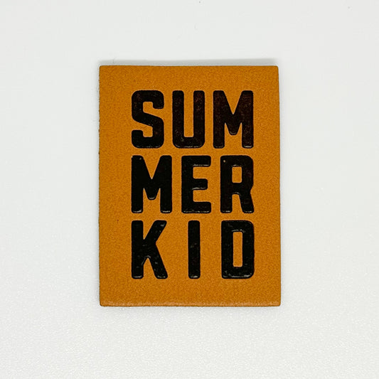 Summer Kid Faux Leather Patch image 0
