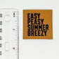 Easy Peasy Summer Breezy Faux Leather Patch image 1