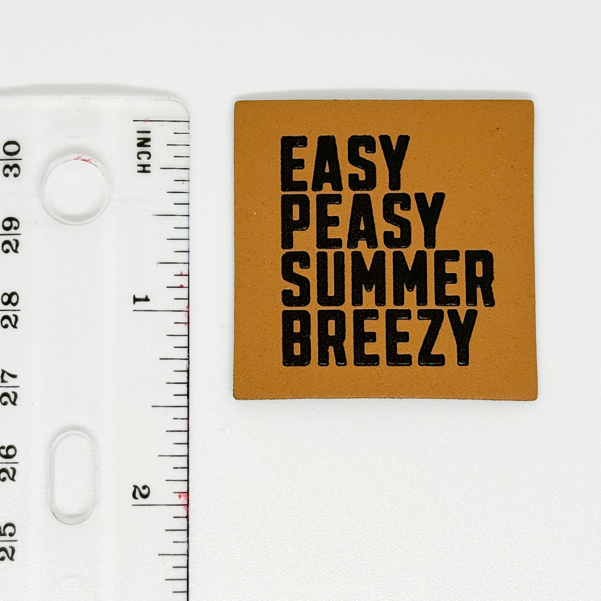 Easy Peasy Summer Breezy Faux Leather Patch image 1