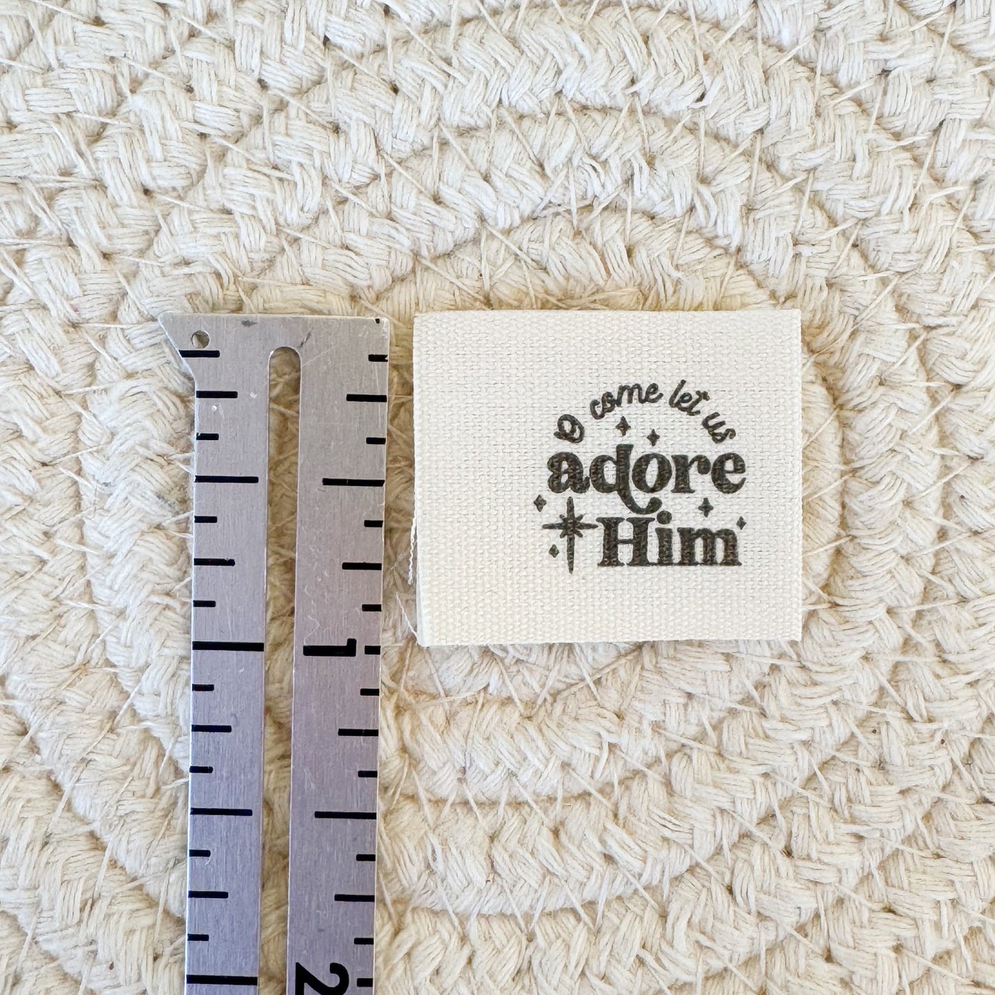 Adore Him Cotton Label image 1