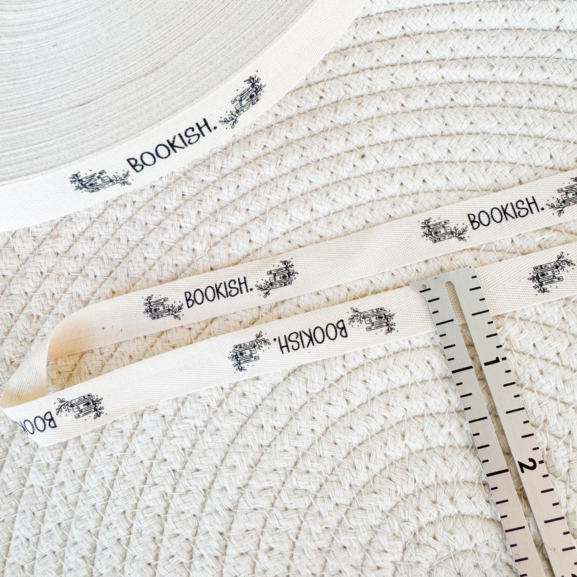 Bookish Cotton Ribbon (Sold by the yard) – Shine Bright Label Co.