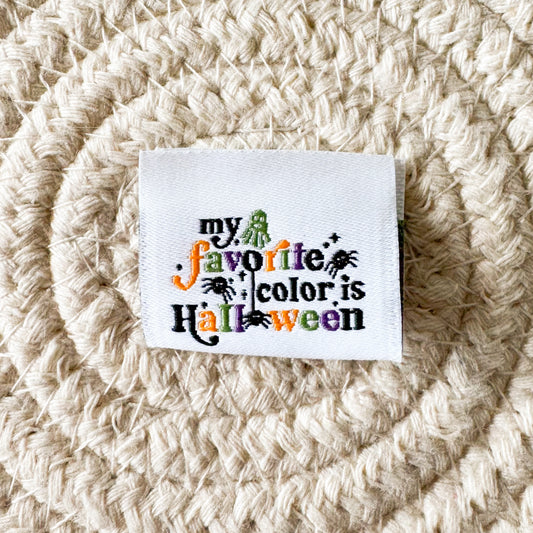 Halloween Colors Woven Label image 0